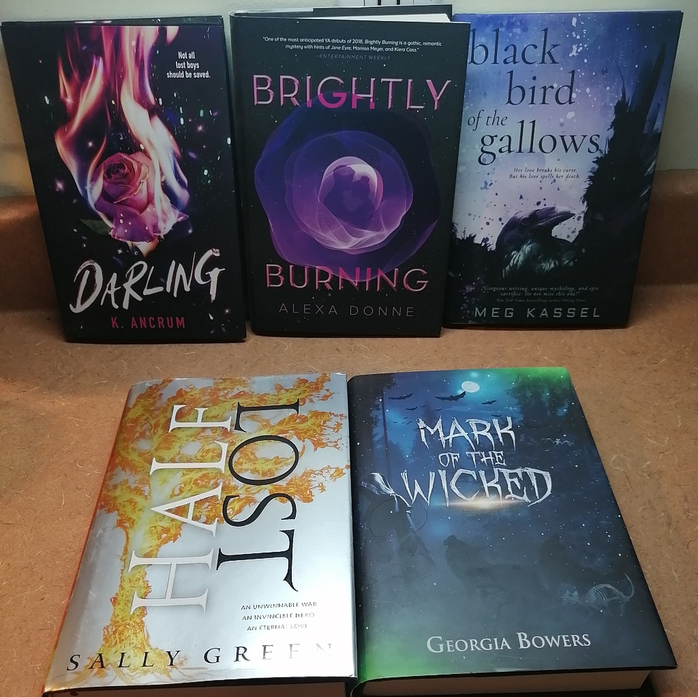 5 young adult books Owlcrate signed 1st edition
